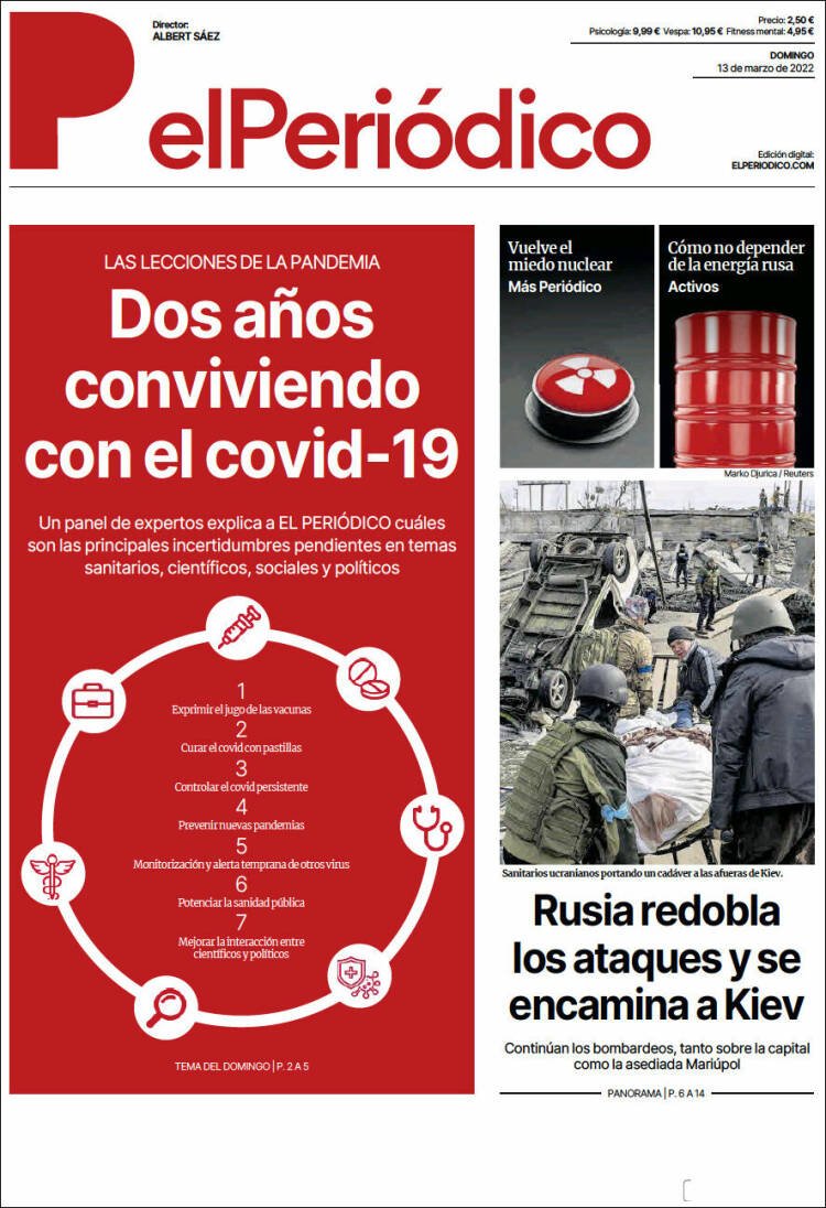 portada el periodico 13 marzo 2022 portada el periodico 13 marzo 2022