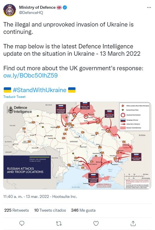 Mapa Guerra Ucraïnesa tuit