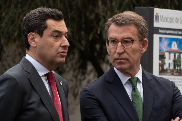 Juanma Moreno i Alberto Núñez Feijóo / Foto: EFE