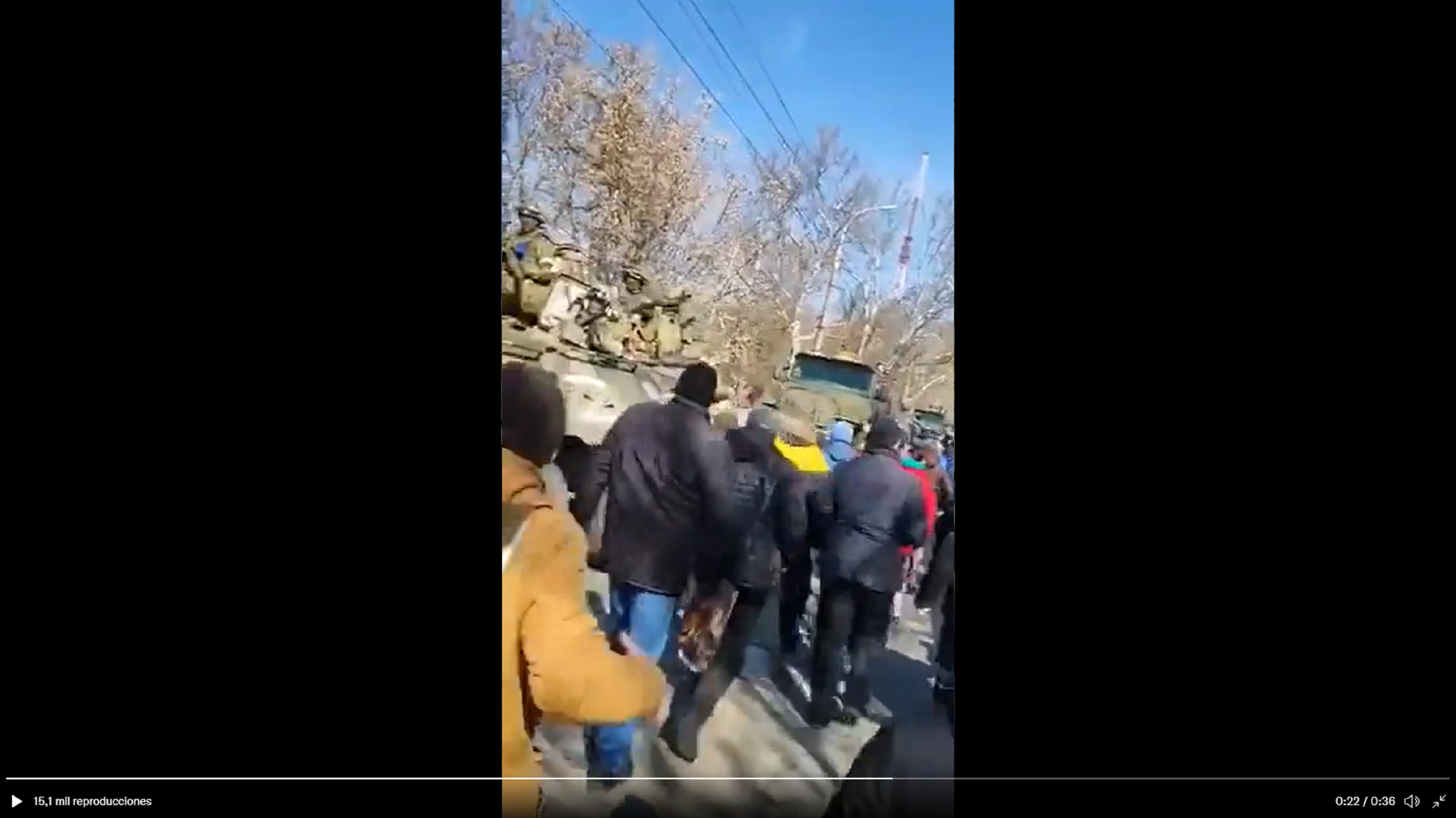 Crecen las protestas en las ciudades ucranianas ocupadas por Rusia
