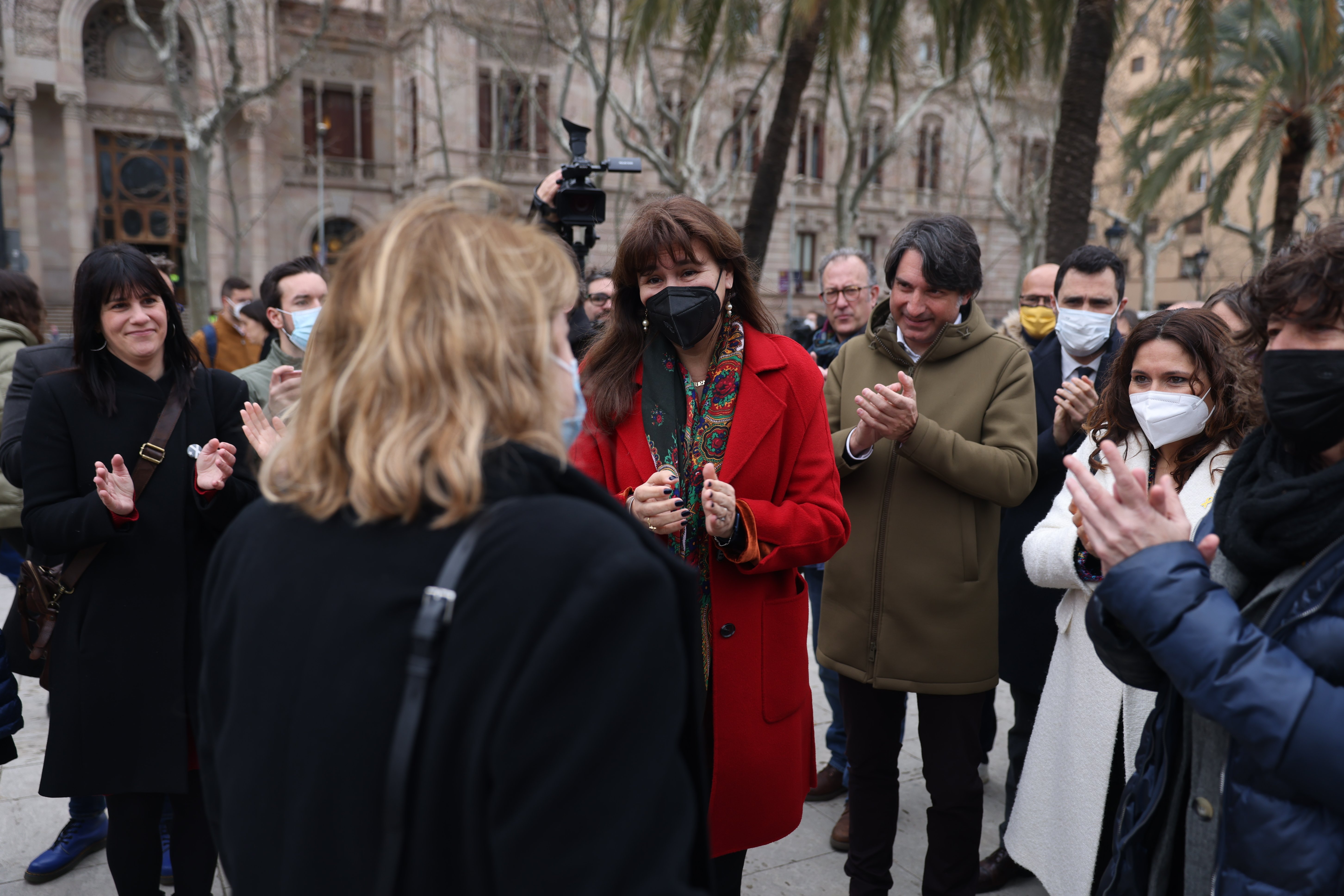 Borràs acusa al TSJC de imponerle "la pena de banquillo"