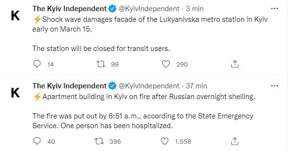 TUITs bombardeos kyiv 15 marzo