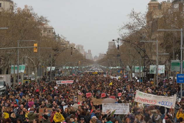 manifestacion huelga educacion Carlos Baglietto