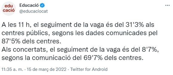 TUIT huelga educación