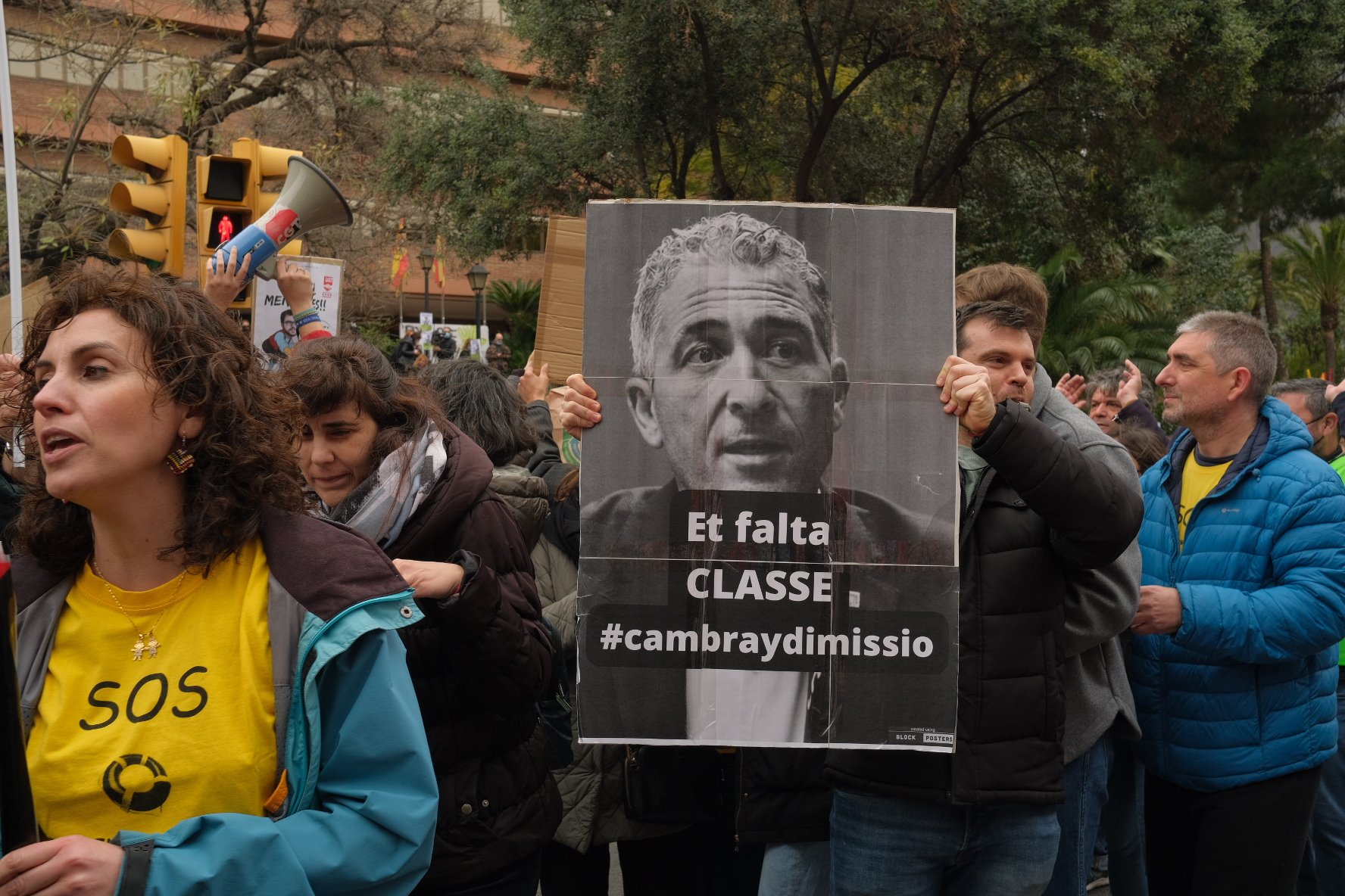 manifestación huelga profesores educacion cambray carlos baglietto