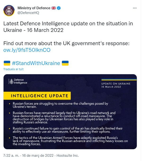 TUIT ministeri defensa UK 16 mar