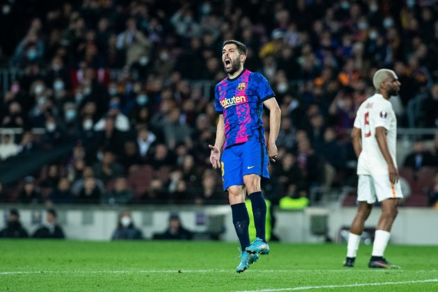Jordi Alba grita enfadado Barca EuropaPress Jordi Alba grita enfadado Barca EuropaPress