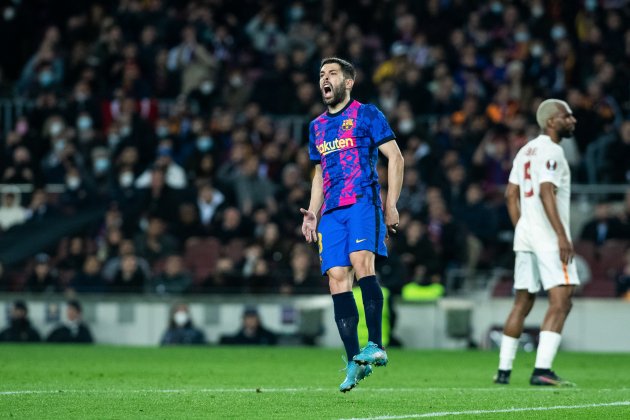 Jordi Alba grita enfadado Barca EuropaPress