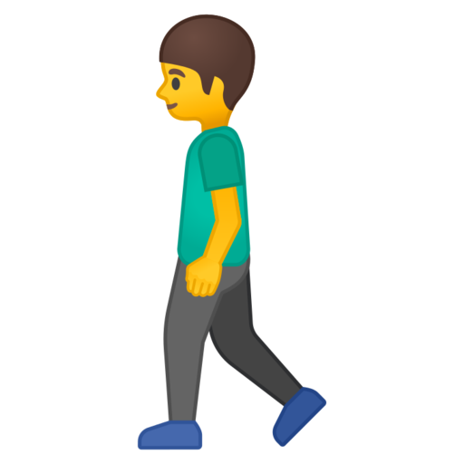 Emoji de persona caminant