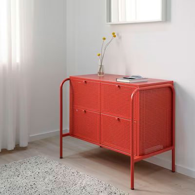 Húmedo adyacente Numérico Rojo industrial, Ikea impacta con la nueva cómoda forjada en hierro