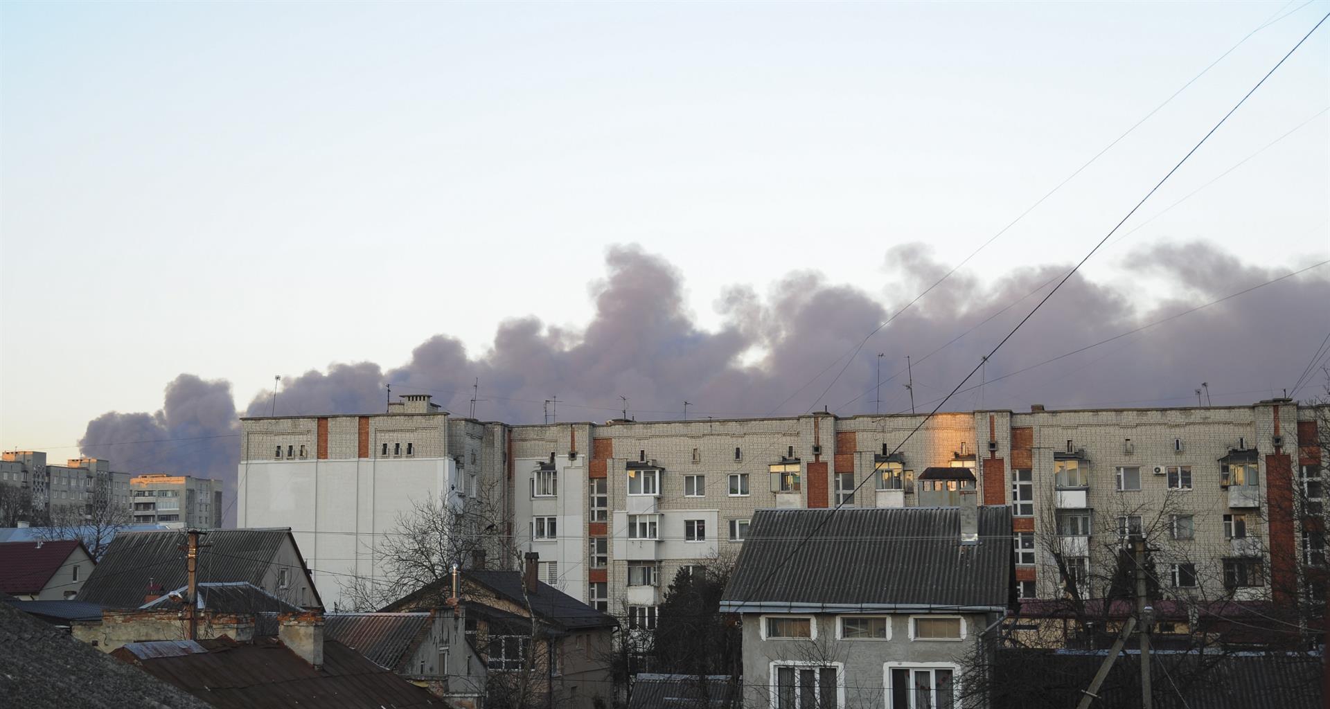 Bombardeo de Leópolis   Efe