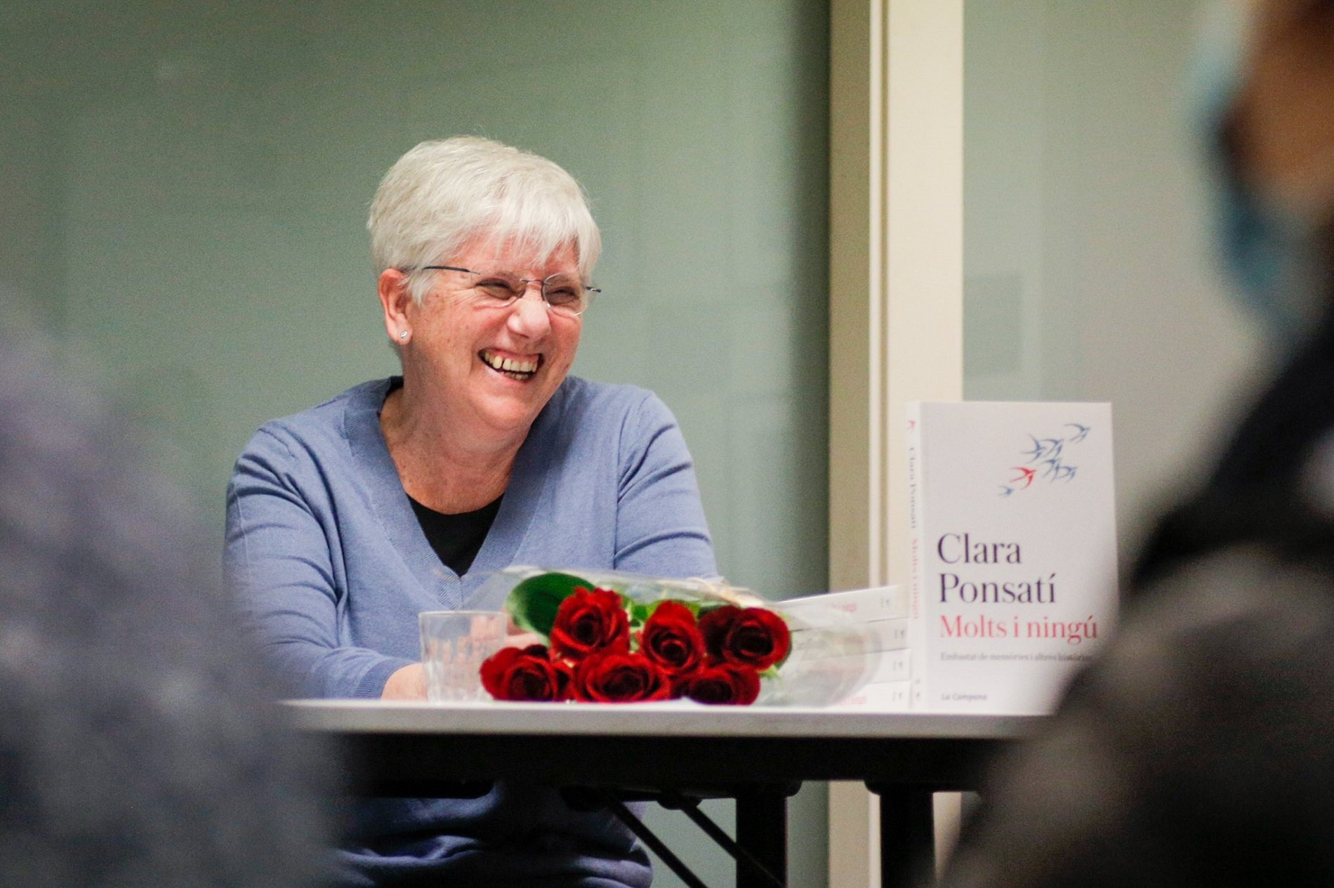 Clara Ponsatí celebra su cumpleaños en Perpinyà