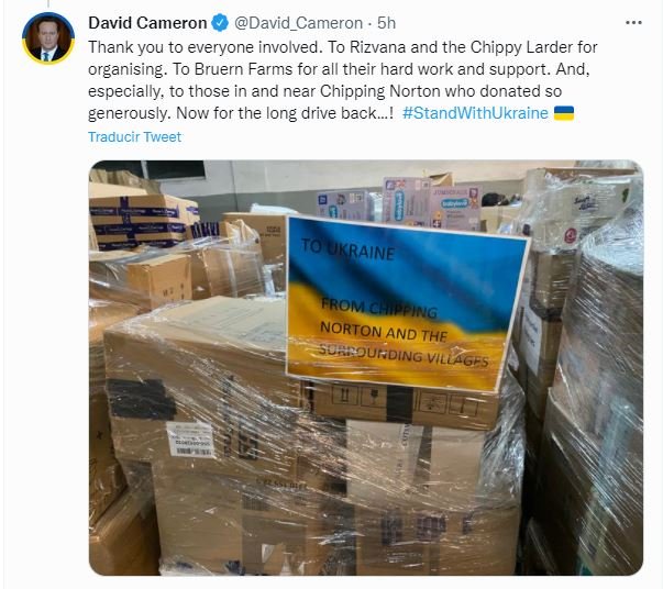 captura tuit David Cameron Ucrania
