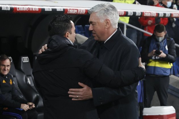 carlo ancelotti xavi hernandez fcbarcelona reial madrid clasico EFE