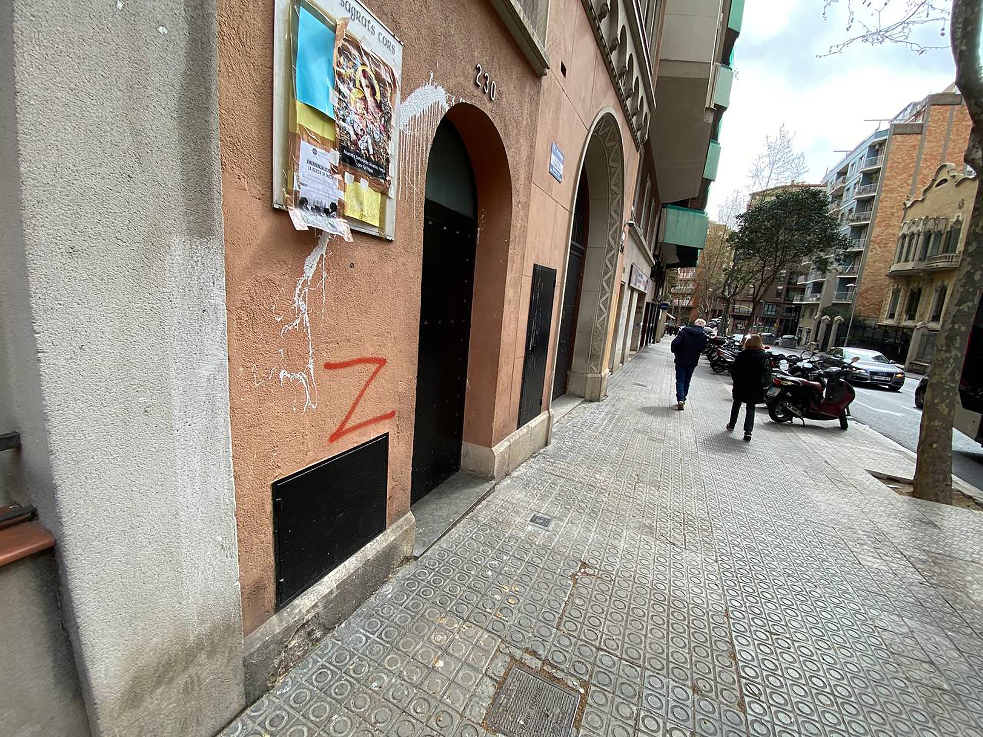 Pintades prorusses a Catalunya: els Mossos investiguen l'aparició de la 'Z' a Barcelona
