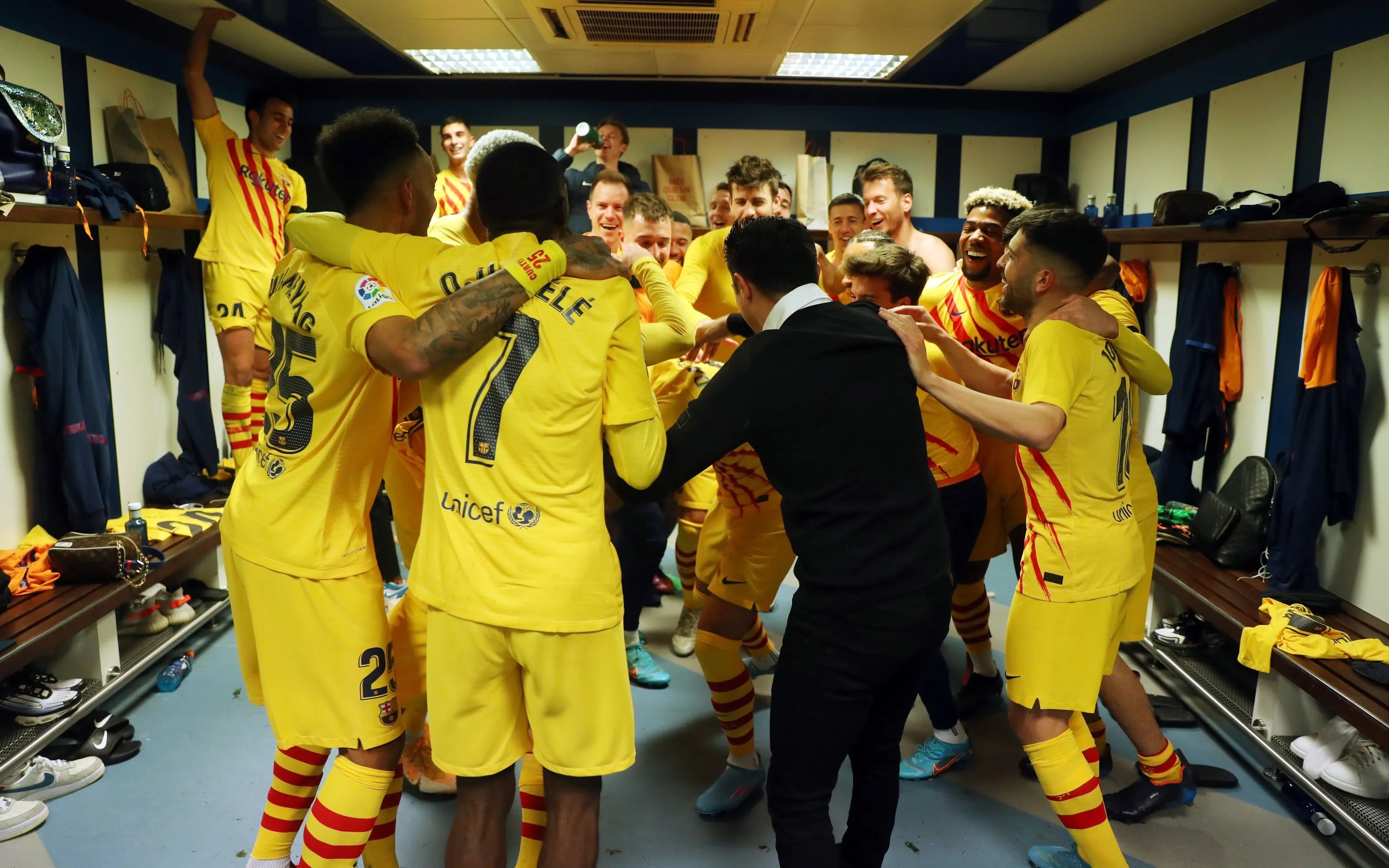 Eufòria desfermada al Barça: gran celebració culer després del Clàssic