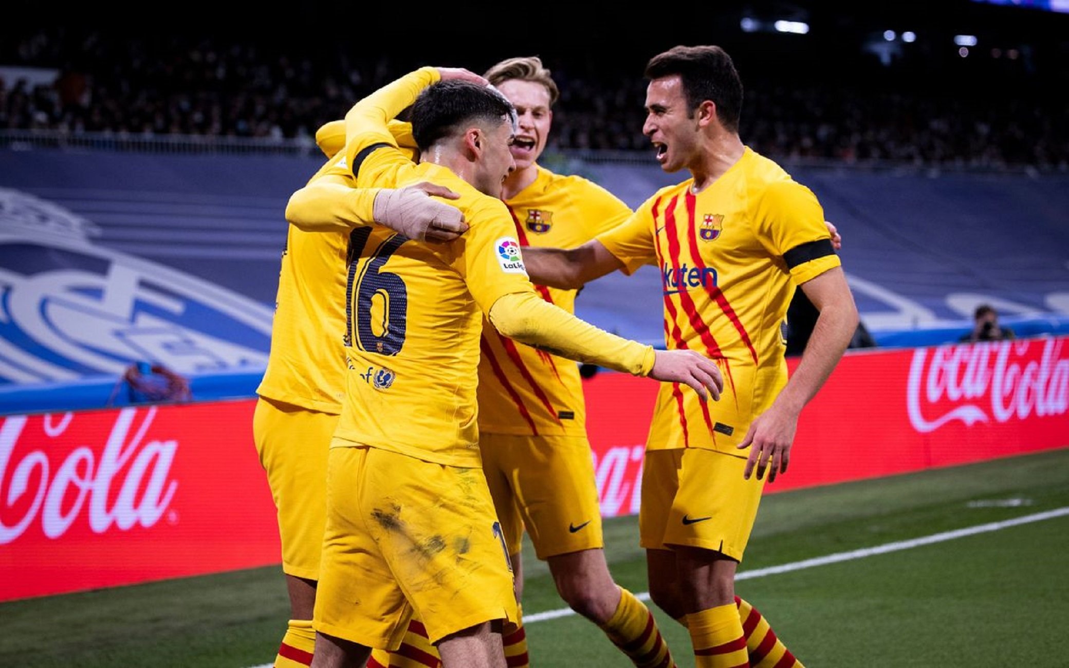 Un jugador d'Ancelotti fa un 'm'agrada' a la celebració del Barça al Bernabéu i després l'esborra