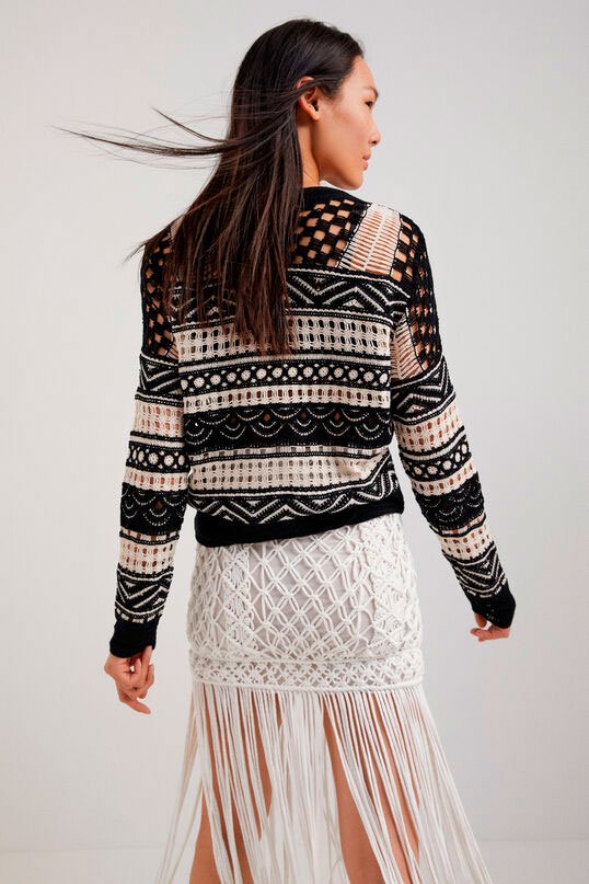 Jersey crochet semitransparente