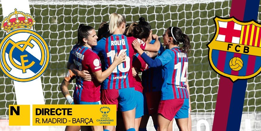 Real Madrid - FC Barcelona femenino de la Women's Champions League ...