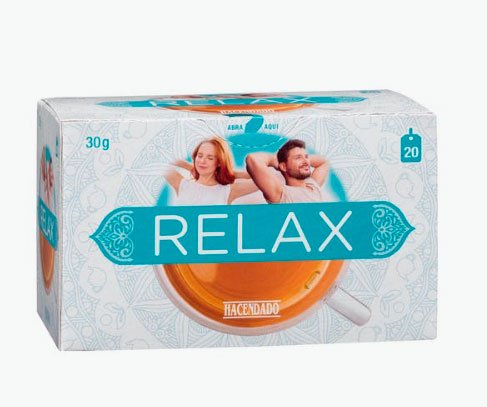Infusión Relax Hacendado con tila, azahar, melisa y hierba Luisa