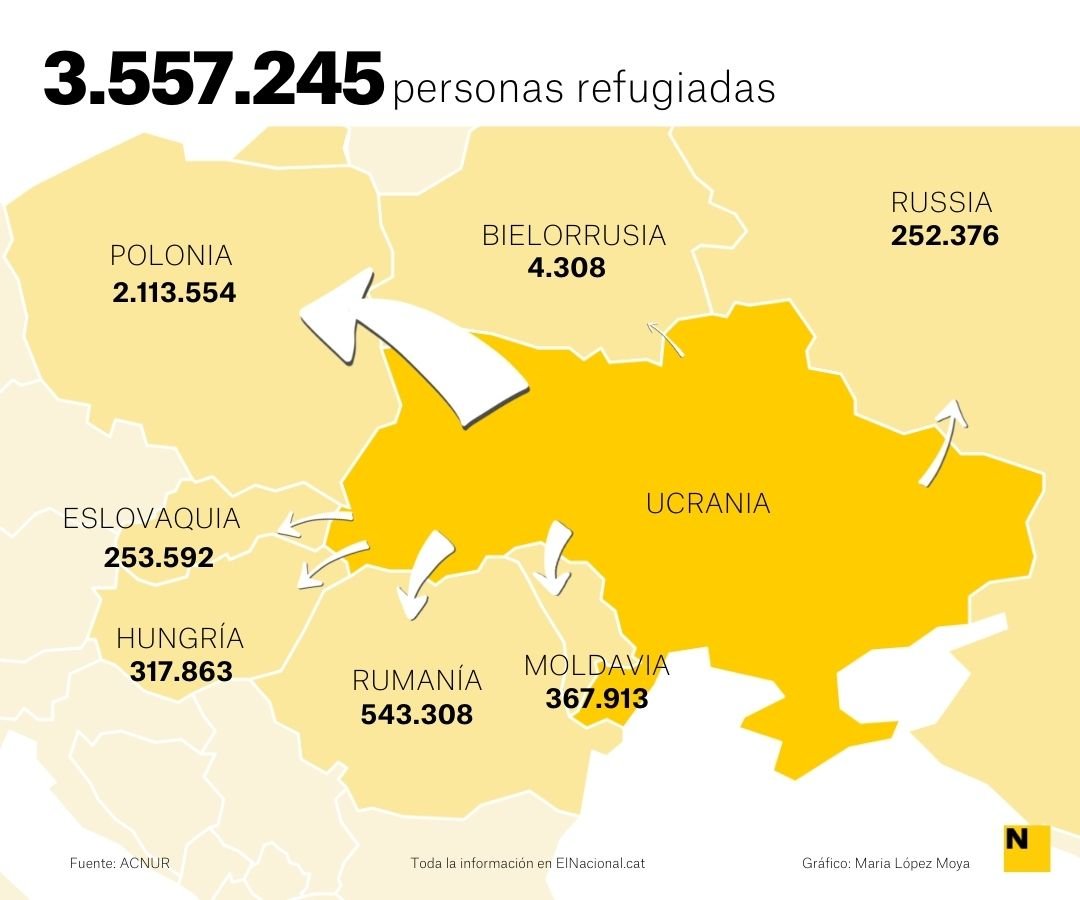 Mapa refugiats 22 març cas   Maria López Moya