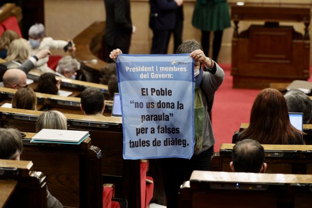 Manifestants Parlament Montse Giralt