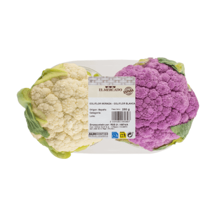 Coliflor de colores