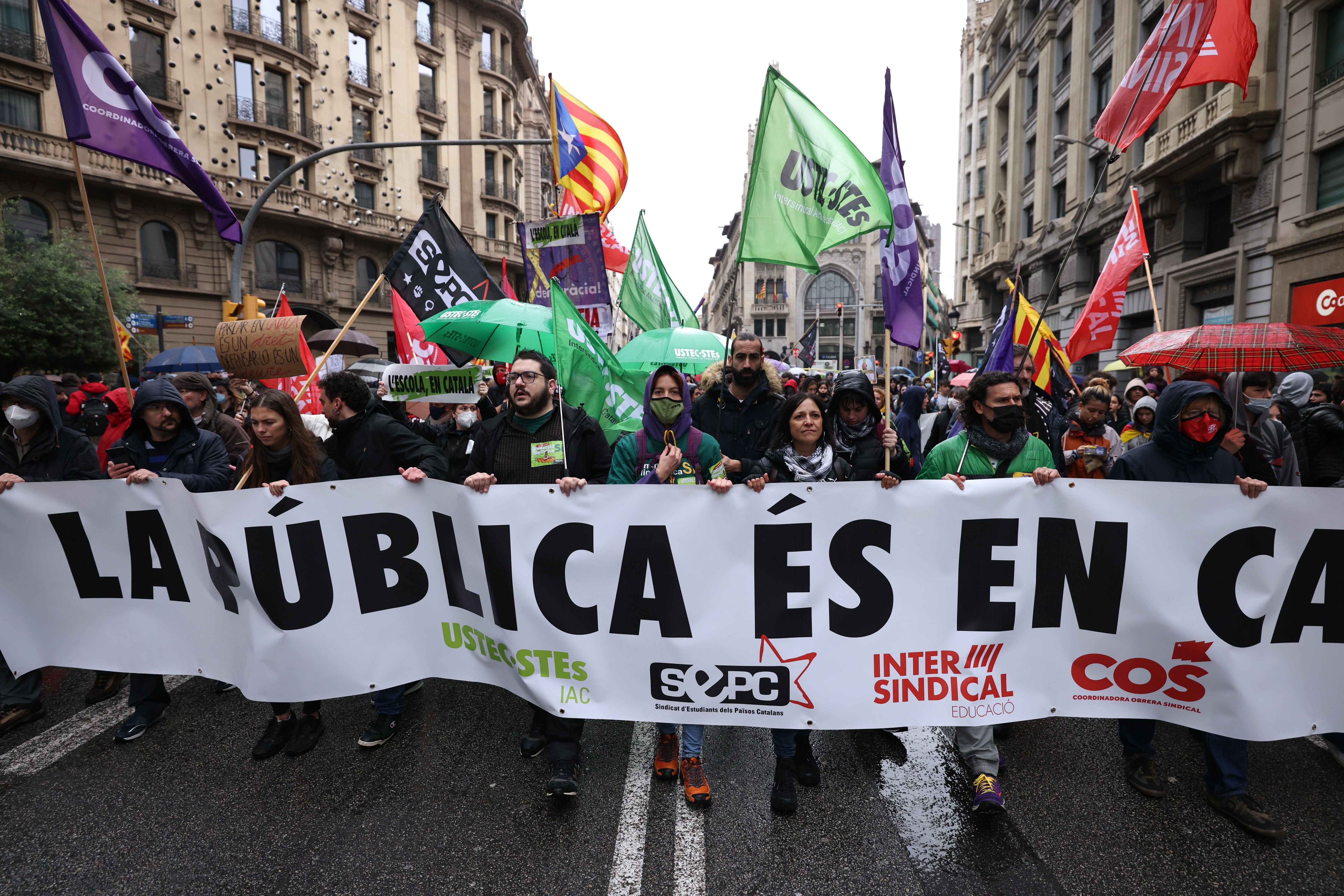 Huelga sentencia 25% castellanoa TSJC / Sergi Alcàzar