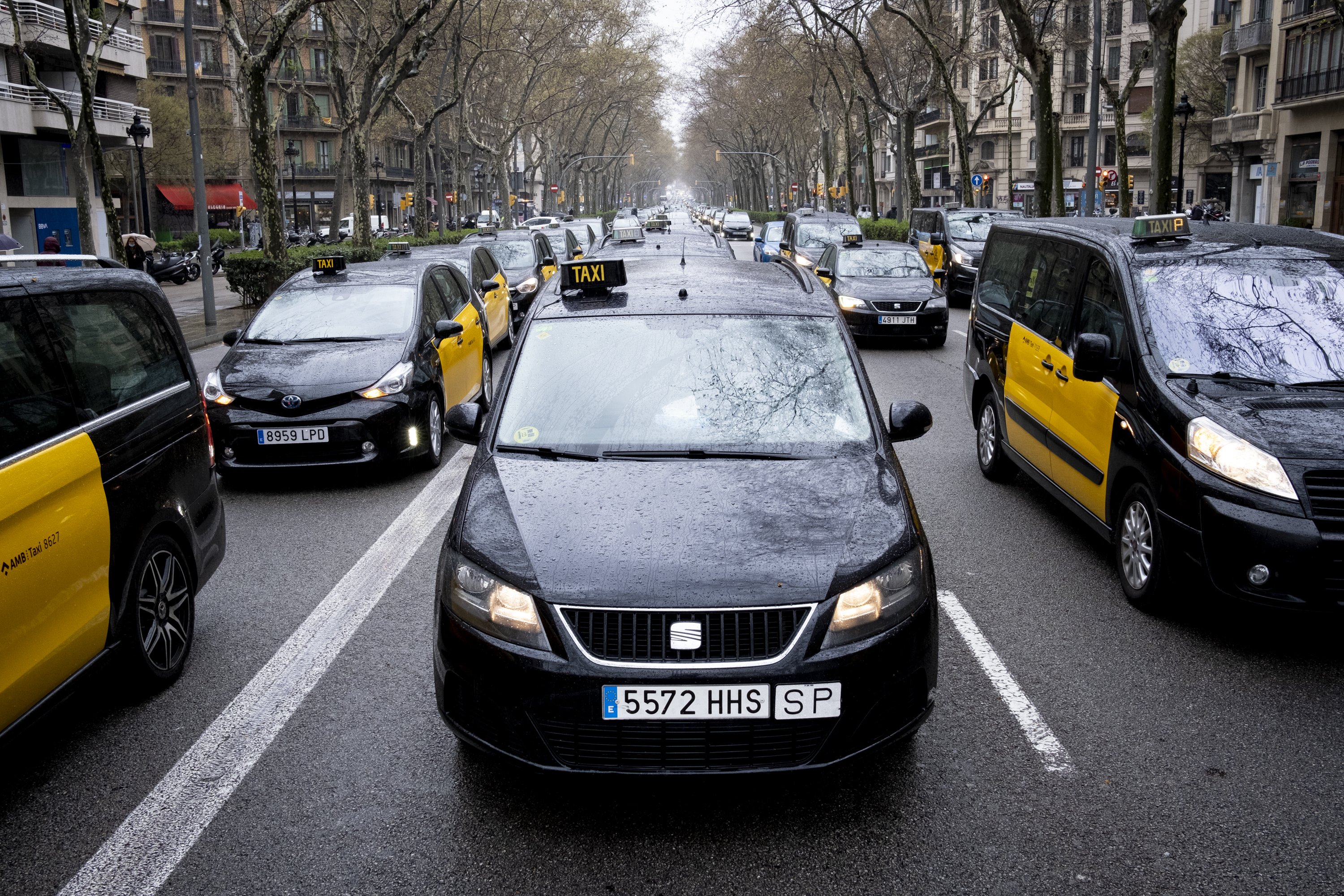 Nova vaga del taxi a Barcelona, dimecres 18 de maig