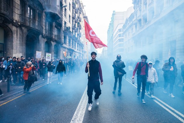 Manifestación maestros profesores contra 25% castellano, barcelona - Sergi Alcàzar