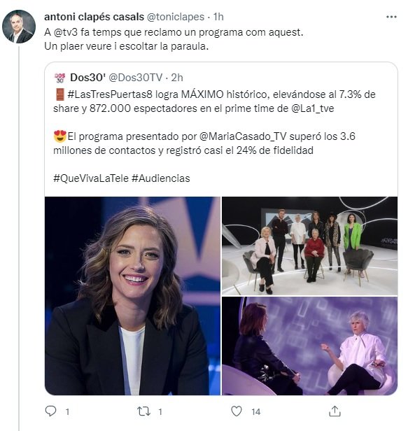 toni clapes programa tv3