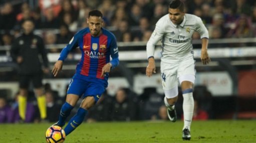 neymar casemiro barça madrid