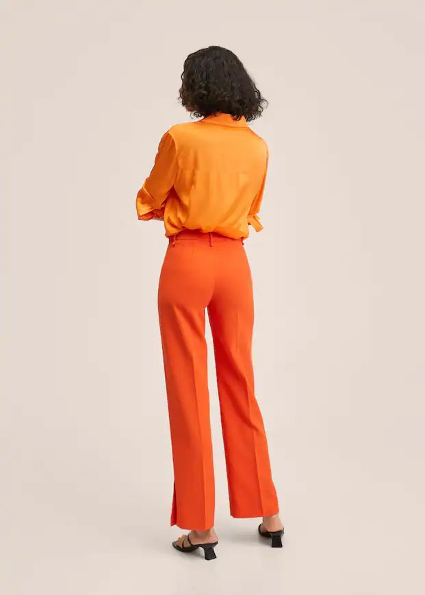 Pantalons rectes amb obertures