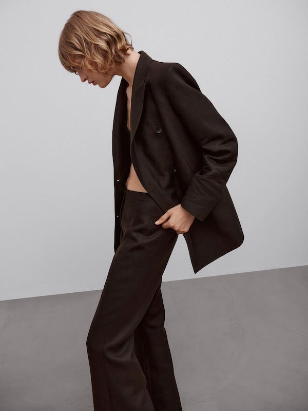 Pantalons vestit de lli