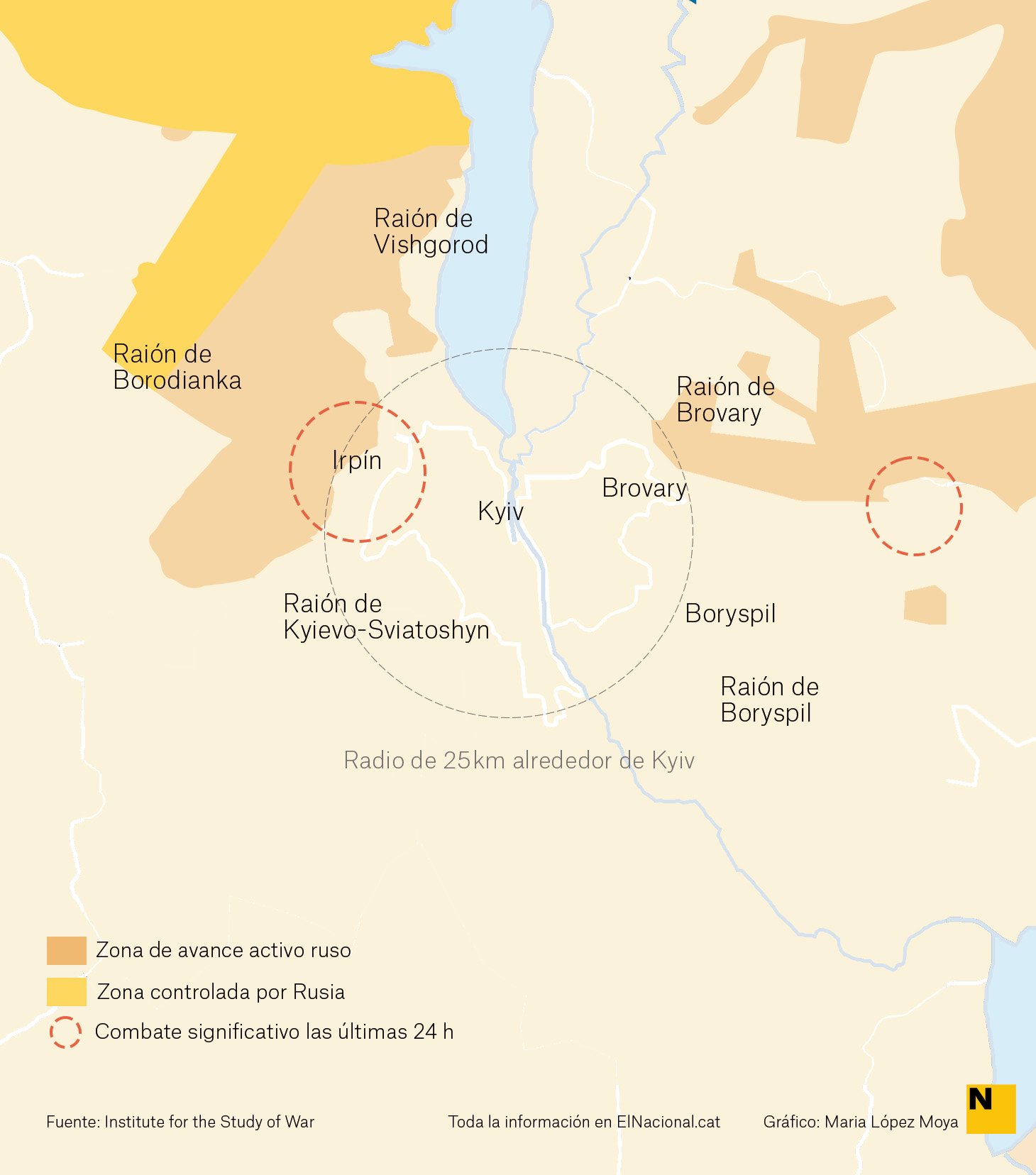 Mapa Kiev Guerra 28 març cas   Maria López Moya 