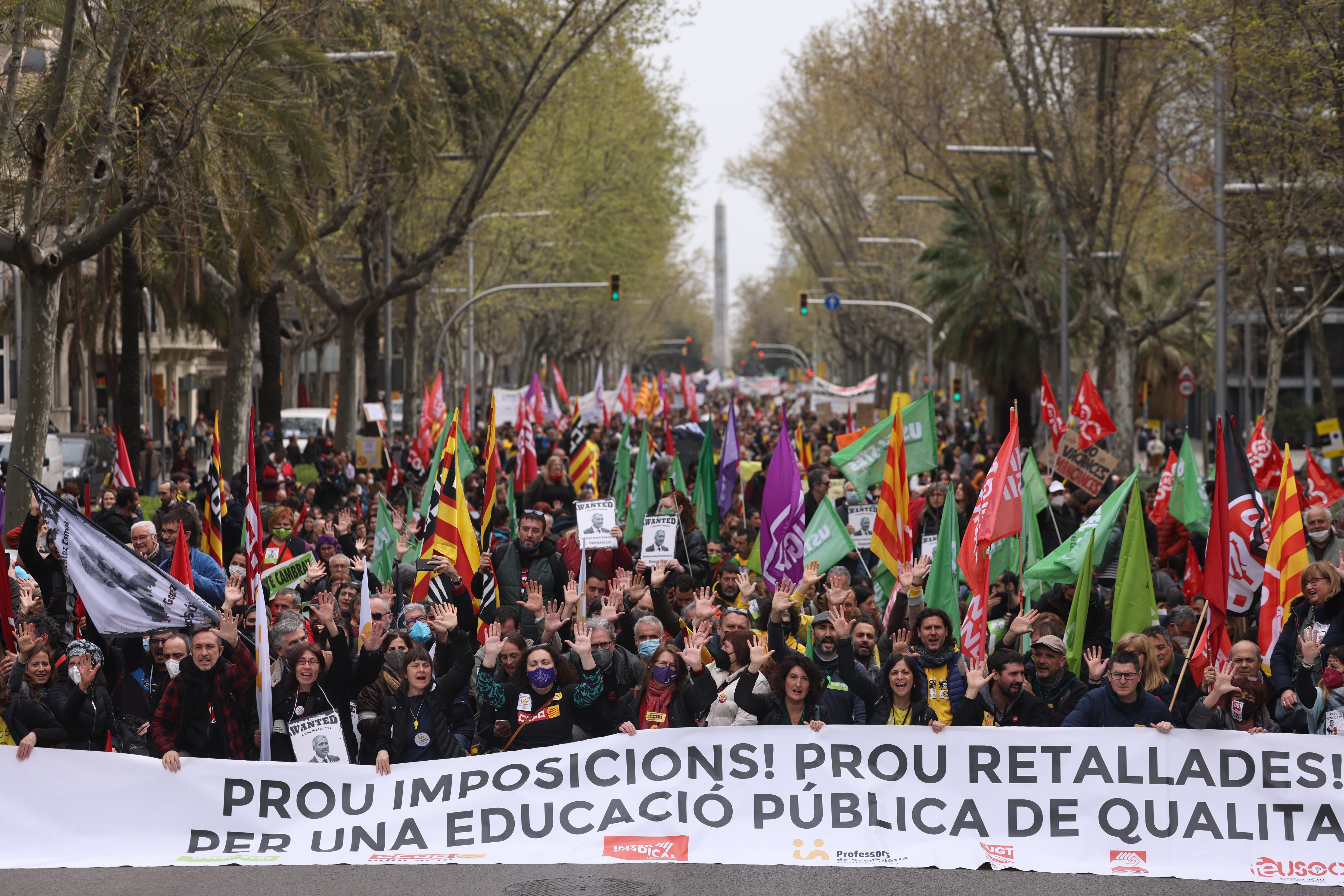 Vaga educación | Los sindicatos exigen un calendario concreto de reversión de recortes