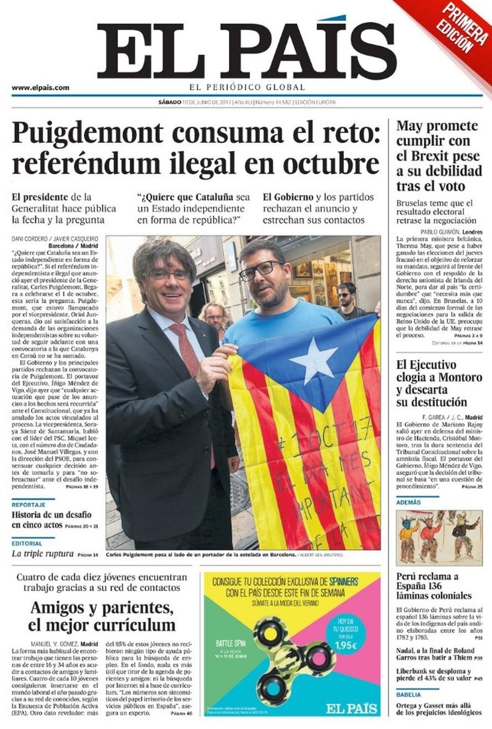 Entre el desprecio y el "golpe de estado", así ven los diarios de Madrid el referéndum