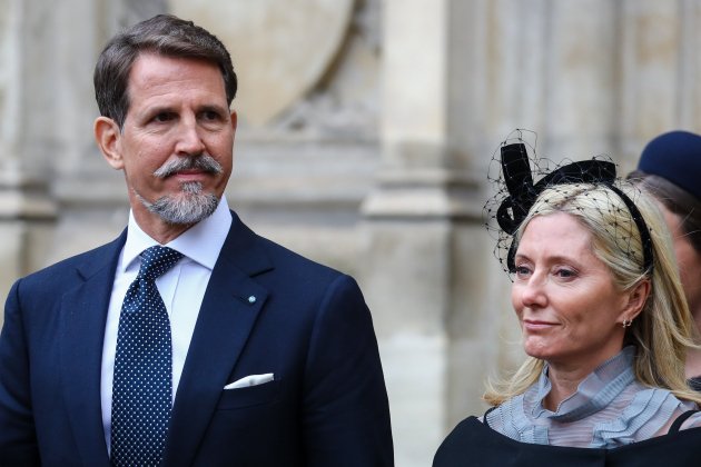 Marie Chantal Miller i Pablo de Grècia, funeral duc Edimburg londres GTRES Marie Chantal Miller i Pablo de Grècia, funeral duc Edimburg londres GTRES