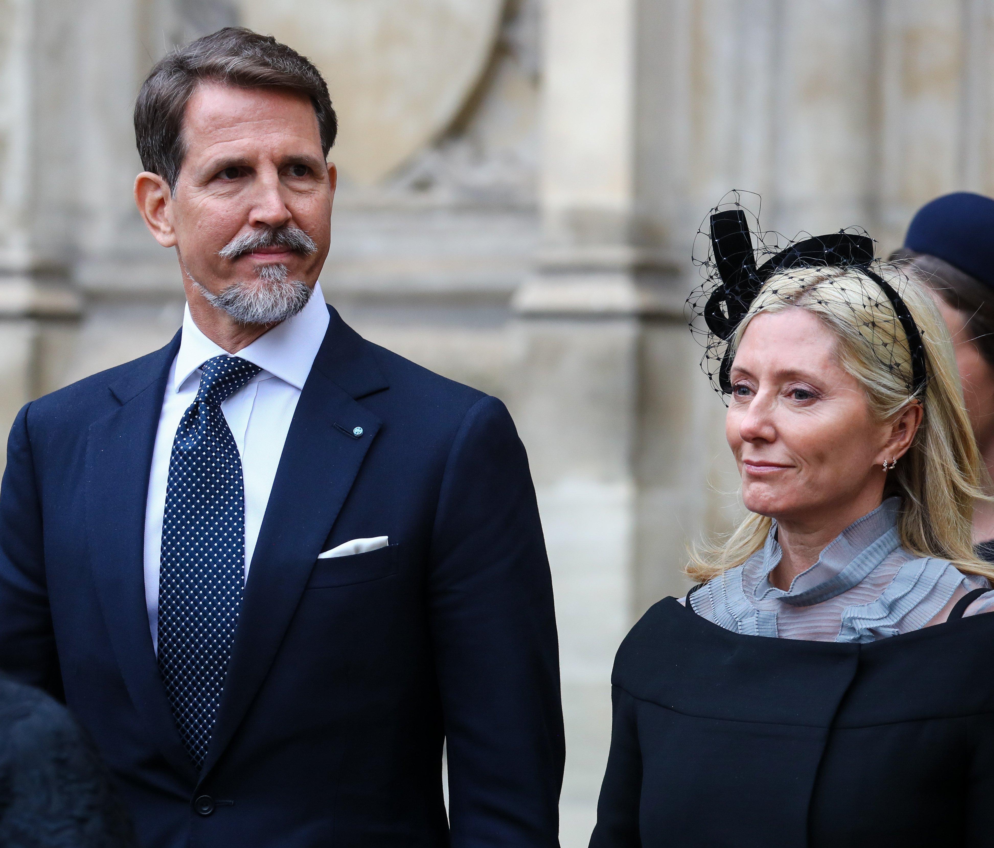 Marie Chantal Miller y Pablo de Grecia, funeral duque Edimburgo londres GTRES