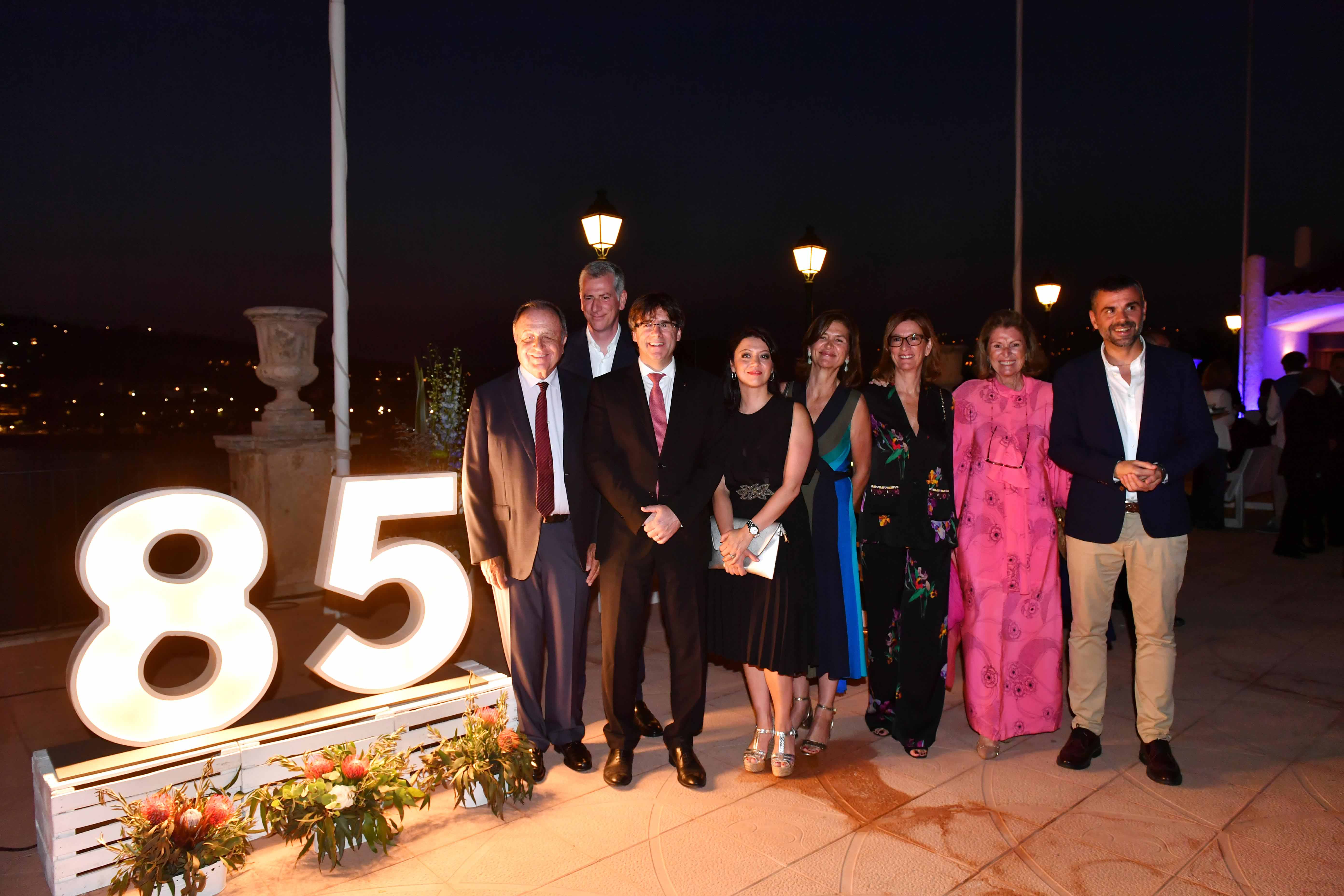 Puigdemont presideix els 85 anys de l'Hostal La Gavina de S’Agaró