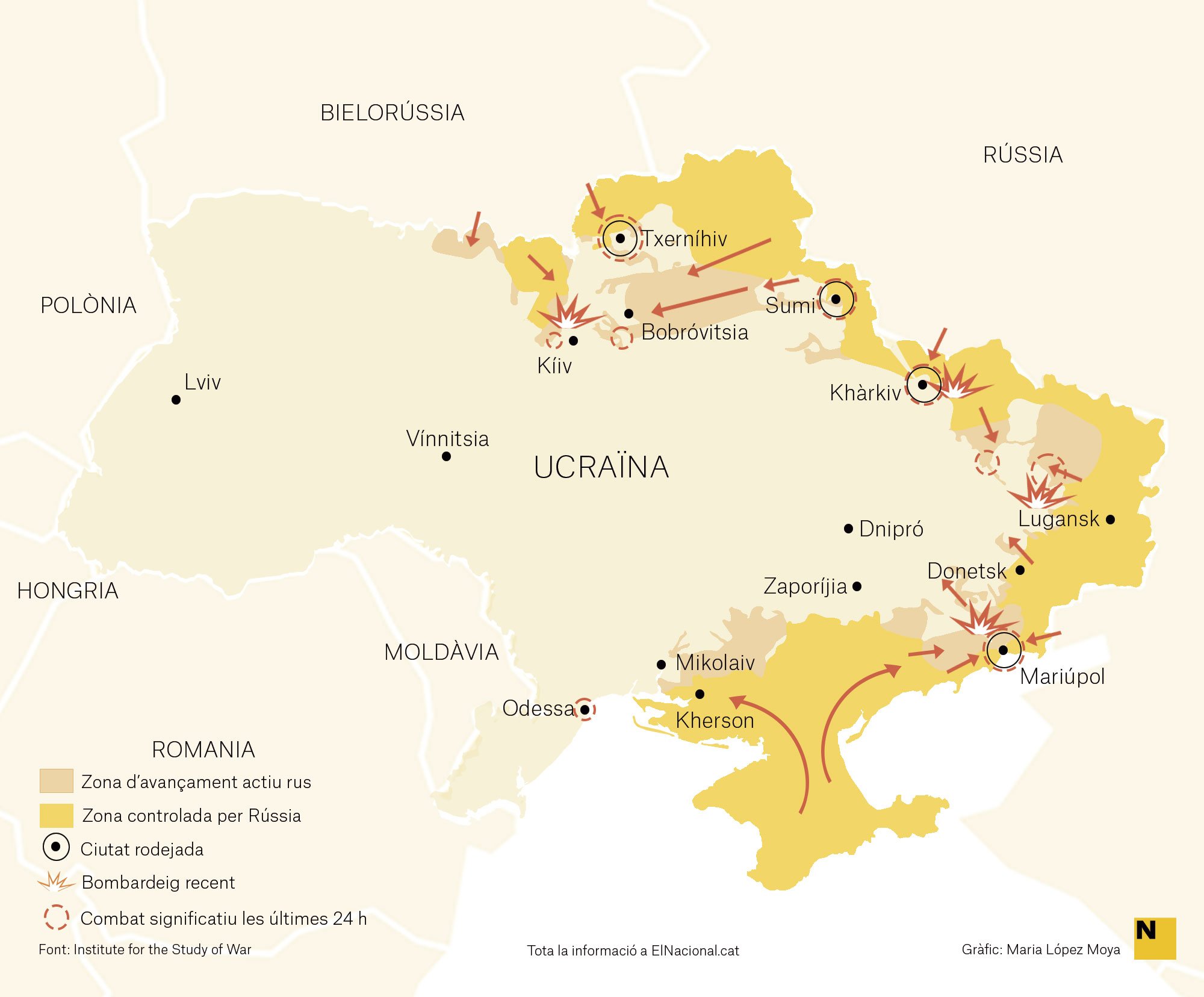 Mapa Ucraïna 30 març català Maria López Moya