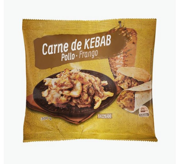 Relleno para kebab con carne de pollo asado de Hacendado1