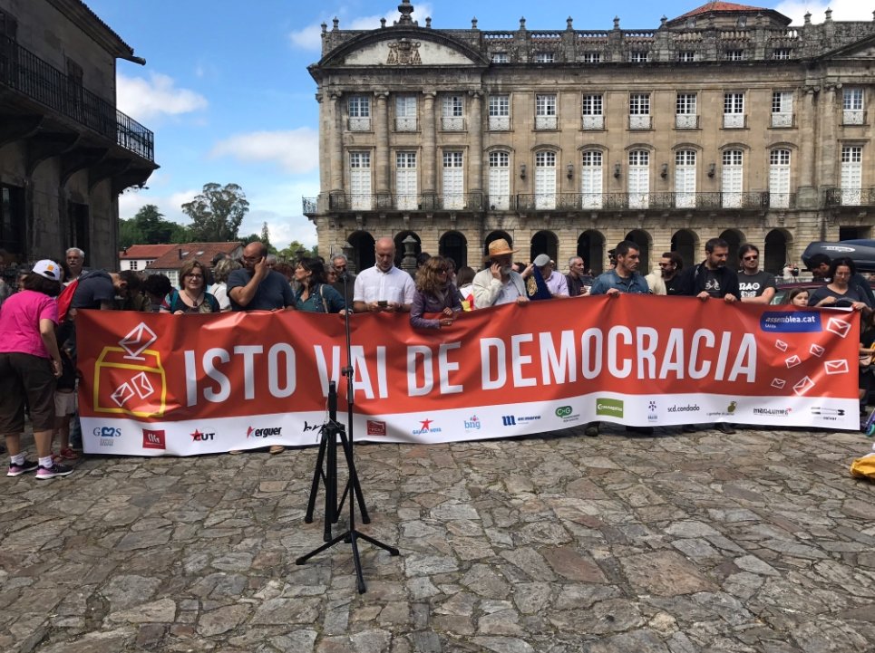 Manifestaciones en Euskadi y Galicia a favor del referéndum
