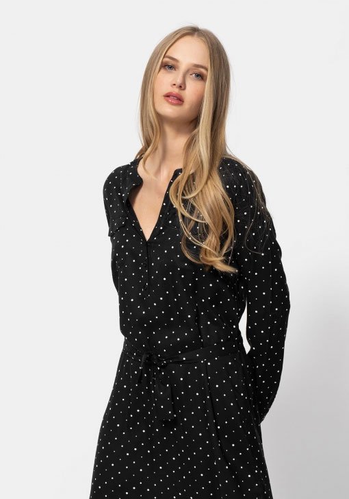 Vestido estampado sostenible para Mujer TEX3