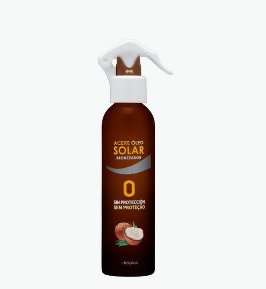 Oli bronzejador de coco Deliplus sense protecció solar1