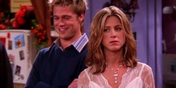 Brad Pitt y Jennifer Aniston en 'Friends'
