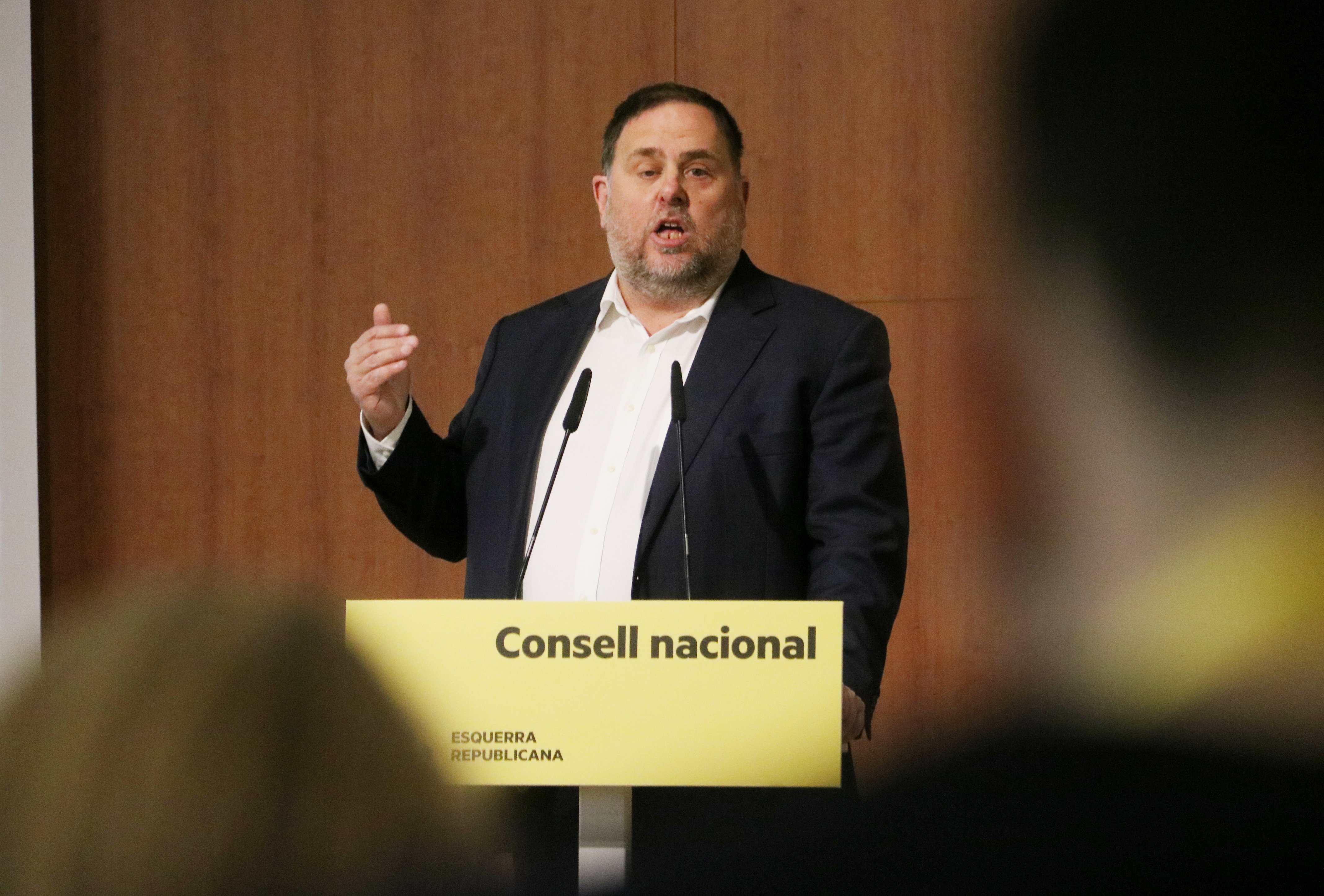 Junqueras defiende la posición de ERC por el catalán y carga contra "discursos derrotistas"