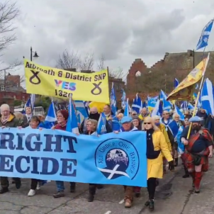 Empiezan las movilizaciones por el 'sí' al referéndum de Escocia