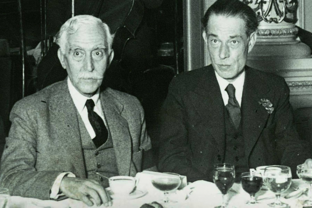 Francesc Macià y Jaume Aiguader. Fuente Archivo Fotografi de Barcelona. Foto Perez de Rozas