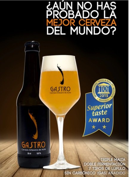 Cerveza Gastro